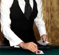 dealer with cards